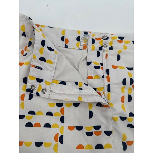 Slazenger Womens Geo Skort Size 10 Stretch Multicolor Built-In Shorts Lightweigh - Picture 3 of 7